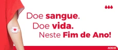 Doação de sangue: antecipe sua contribuição para o fim de ano