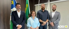 ACIG recebe presidente da FEHBRAG em reunião institucional