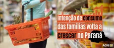 Intenção de consumo das famílias volta a crescer no Paraná, mas segue abaixo do nível nacional